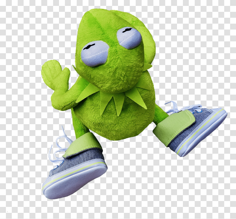 Kermit Soft Toy Stuffed Animal Kermit Back, Plush, Towel Transparent Png