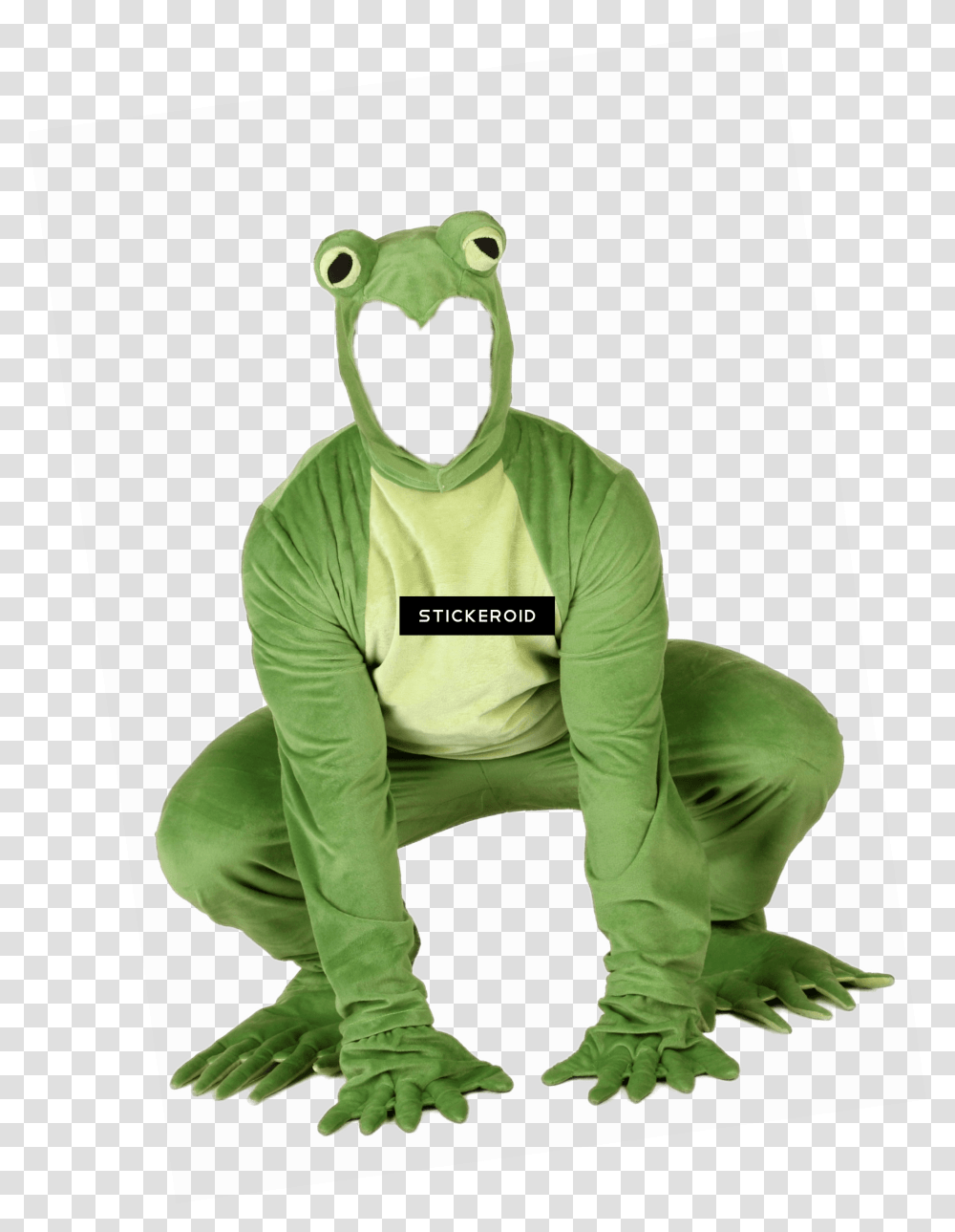 Kermit The Frog Costume Headless, Person, Sweatshirt, Sweater Transparent Png