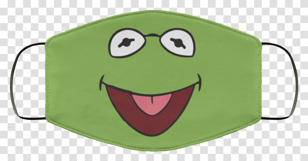 Kermit The Frog Face Mask Kermit Face Mask, Applique, Rug Transparent Png