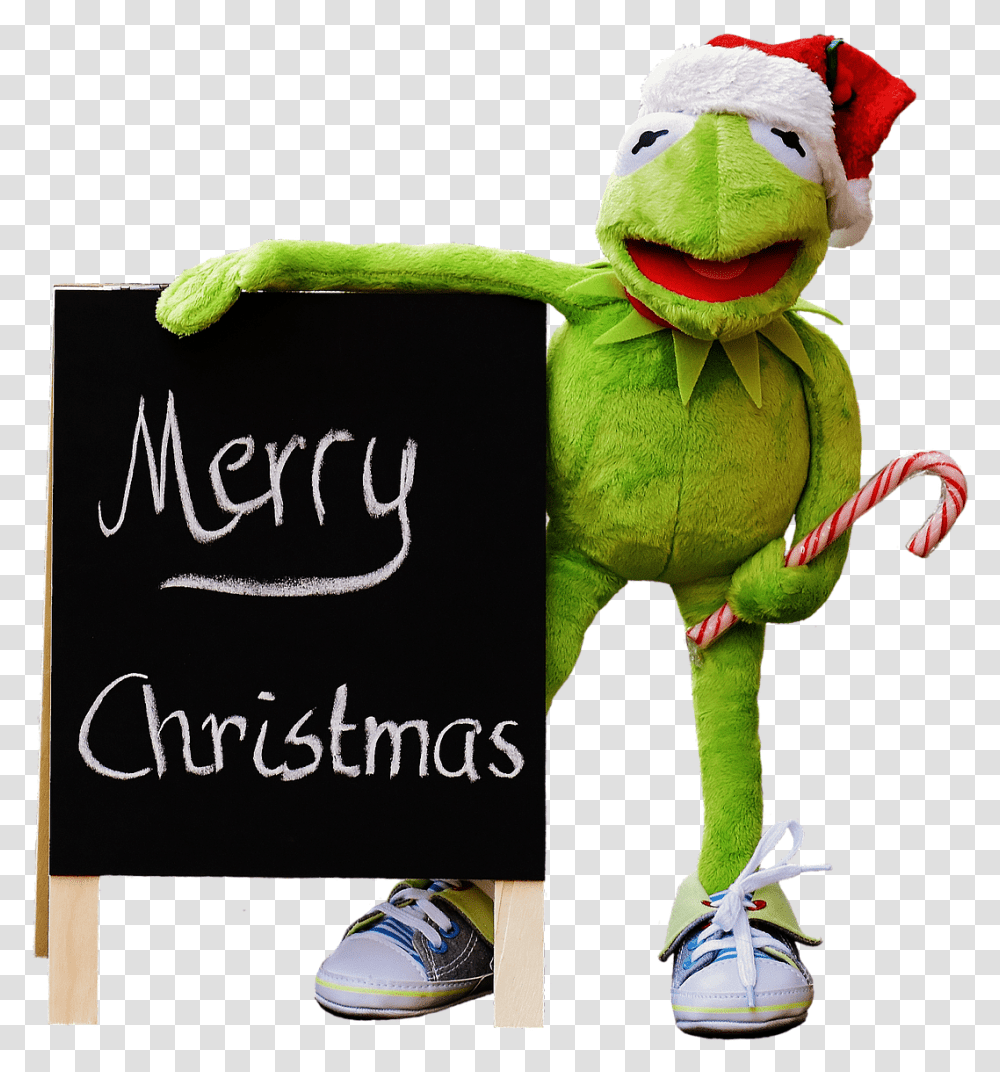 Kermit The Frog Frogs Puppets Memes Kermit The Frog Christmas Hat, Clothing, Apparel, Shoe, Footwear Transparent Png