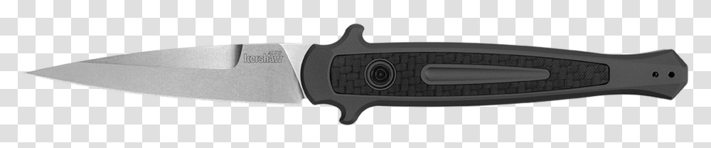 Kershaw Knives Launch 8 Stiletto Auto Gray And Carbon Knife, Blade, Weapon, Gun, Buckle Transparent Png