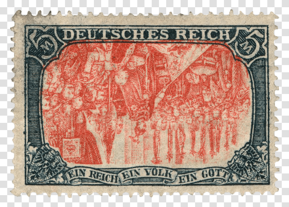 Kerstfest 60 Deutsches Reich 1910 Stamp, Rug, Postage Stamp Transparent Png