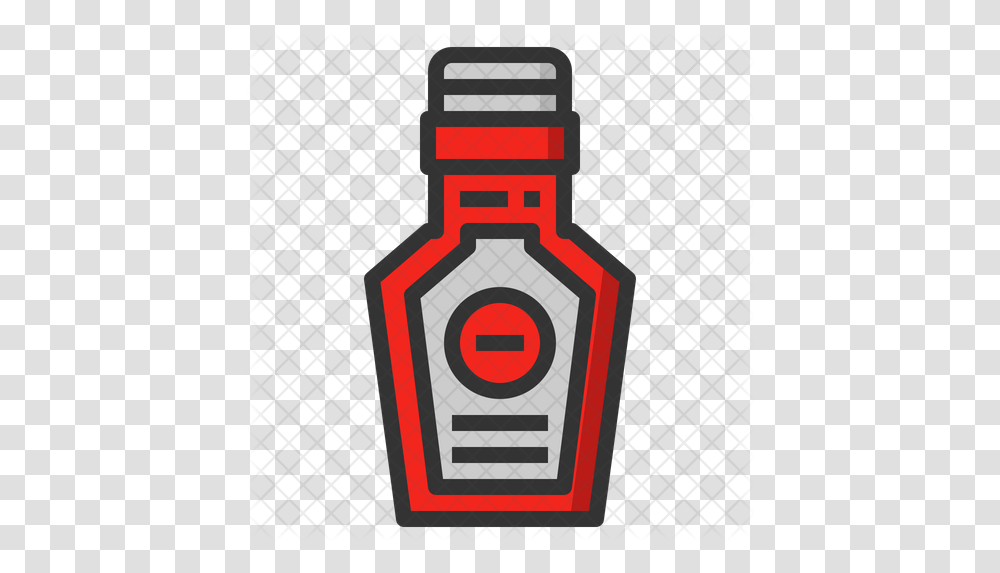 Ketchup Bottle Icon Emblem, Label, Text, Road Sign, Symbol Transparent Png