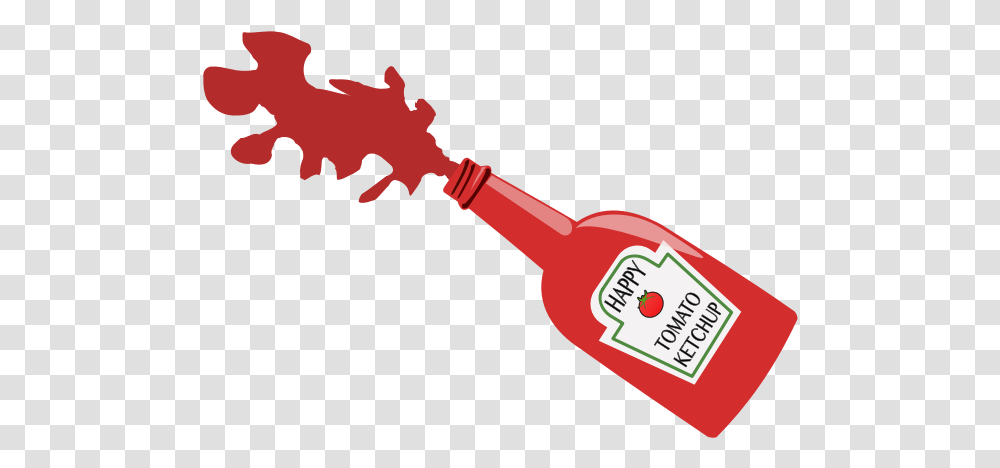 Ketchup Bottle Splatter, Food Transparent Png