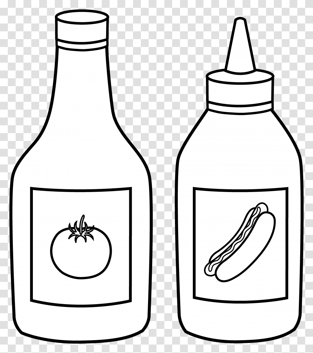 Ketchup Clip Art, Label, Bottle, Beverage Transparent Png