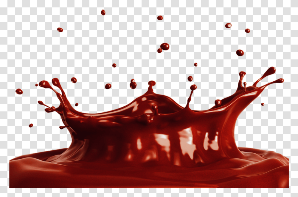 Ketchup Splatter Splash Chocolate Milk, Droplet, Beverage, Lobster, Food Transparent Png