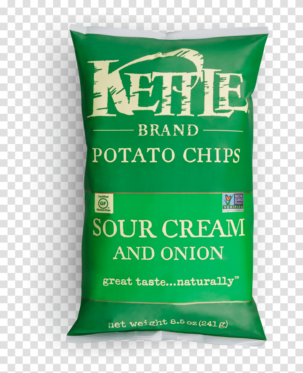 Kettle Cooked Sour Cream And Onion Chips, Plant, Bottle, Food, Cosmetics Transparent Png