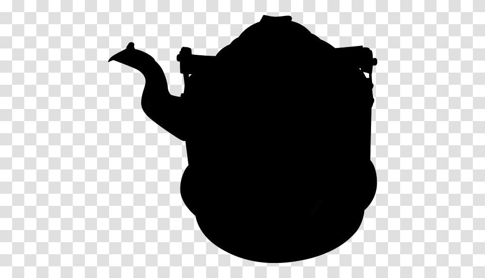 Kettle Images Wolf Animal Head Silhouette, Teapot, Pottery, Bow Transparent Png