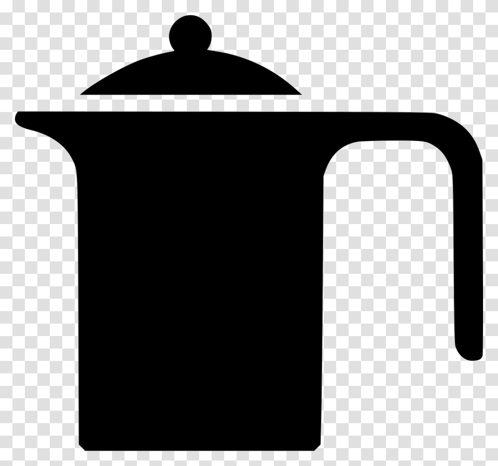 Kettle Pot Drink Dishes Kitchen Teapot, Pottery, Silhouette Transparent Png