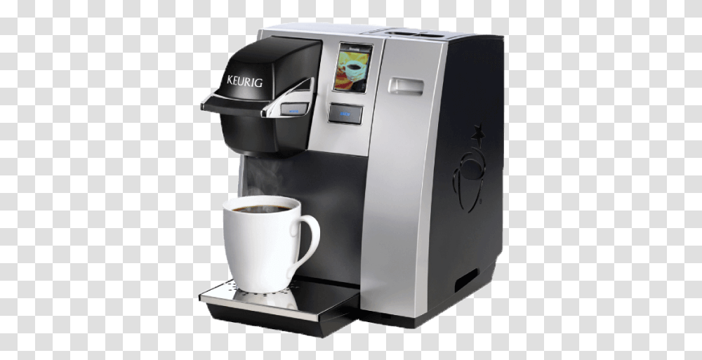Keurig K150 Model Sitting On A Desk In Metro Pure Water Keurig Coffee Machine, Coffee Cup, Espresso, Beverage, Drink Transparent Png