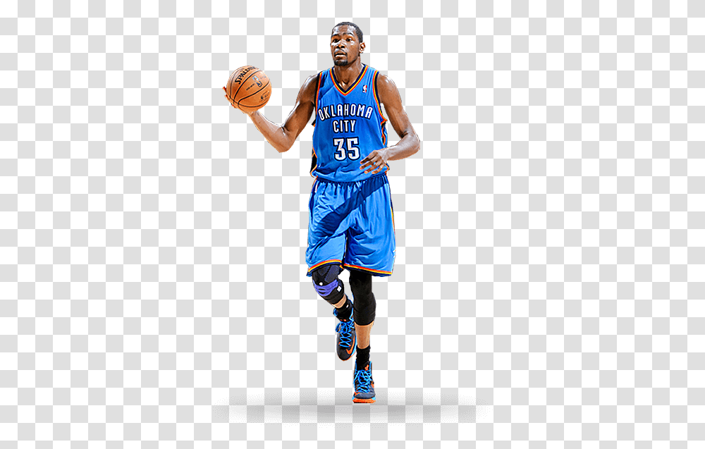 Kevin Durant Focused Kd Trey 5 Vii On Feet, Person, Human, People, Soccer Ball Transparent Png
