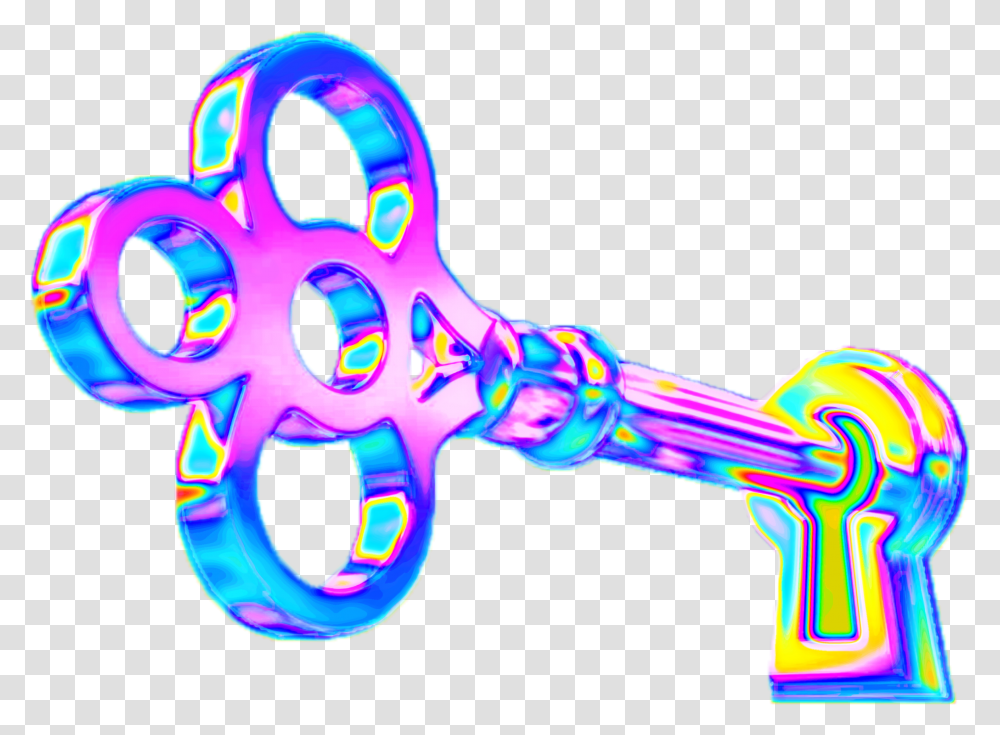 Key Aesthetic Color Dream Emoji Glitter Glitch Holo Hol Illustration, Toy Transparent Png
