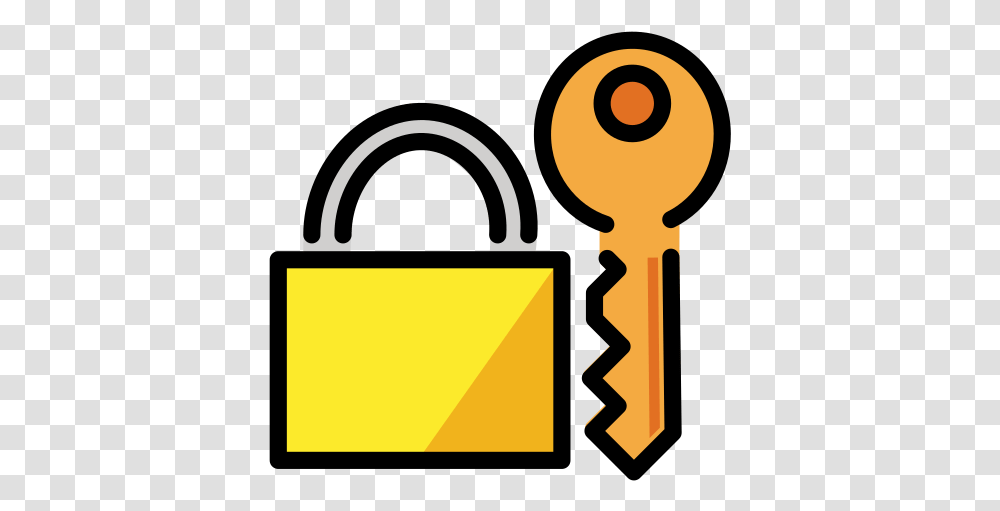 Key And Lock Symbol, Security Transparent Png