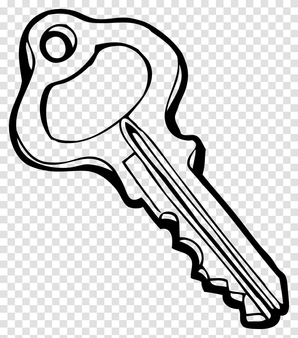 Key Clipart Black And White, Hammer, Tool Transparent Png