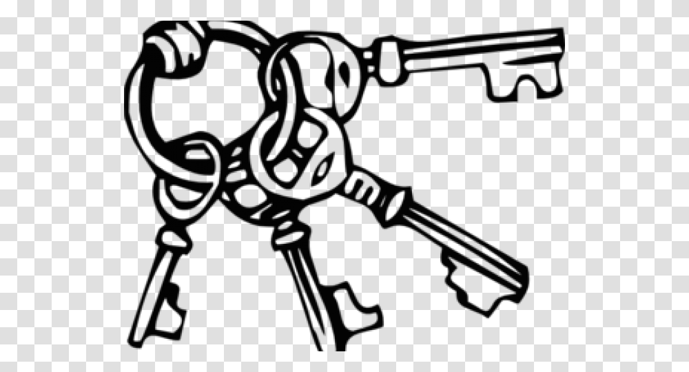 Key Clipart Black And White, Silhouette, Scissors, Weapon, Musician Transparent Png