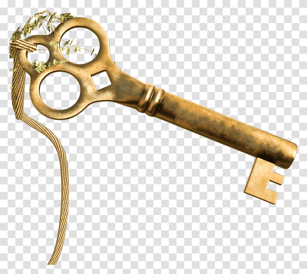 Key Gold Full Body Blessings Key, Hammer, Tool, Bronze, Weapon Transparent Png