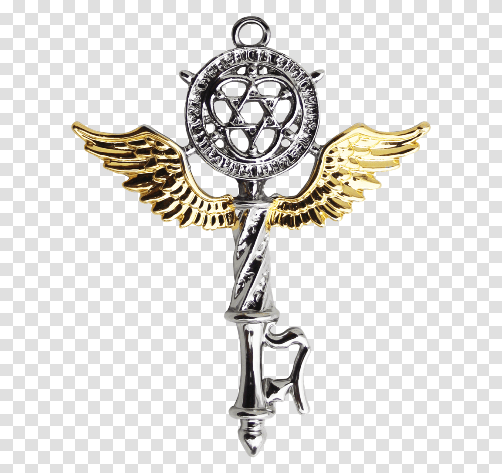 Key Of Solomon Amulet, Cross, Logo, Trademark Transparent Png