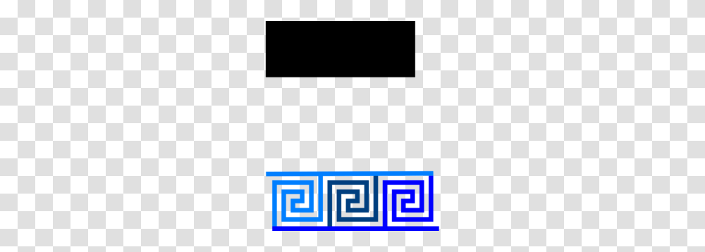 Key Pattern Greek Border Three Blues Clip Art, Pac Man Transparent Png