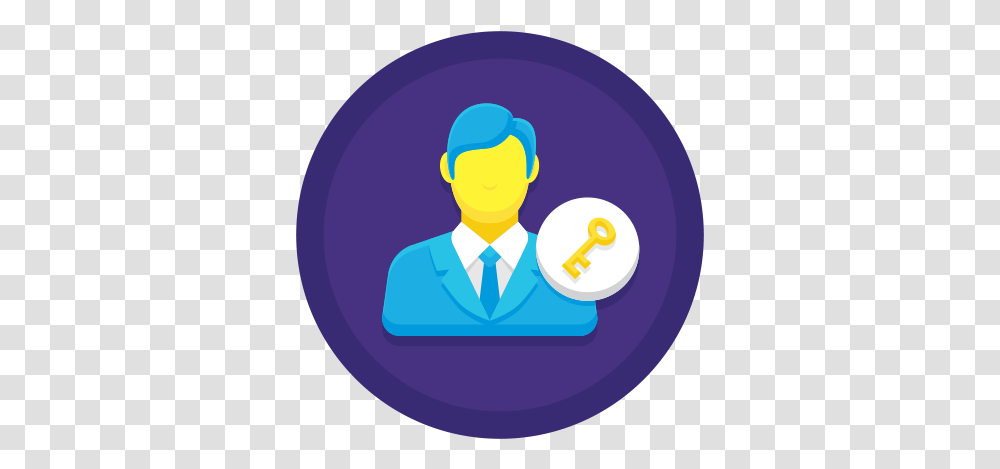 Key Person Icon Free Pik Aesthetic Worker, Security, Text, Sphere, Number Transparent Png