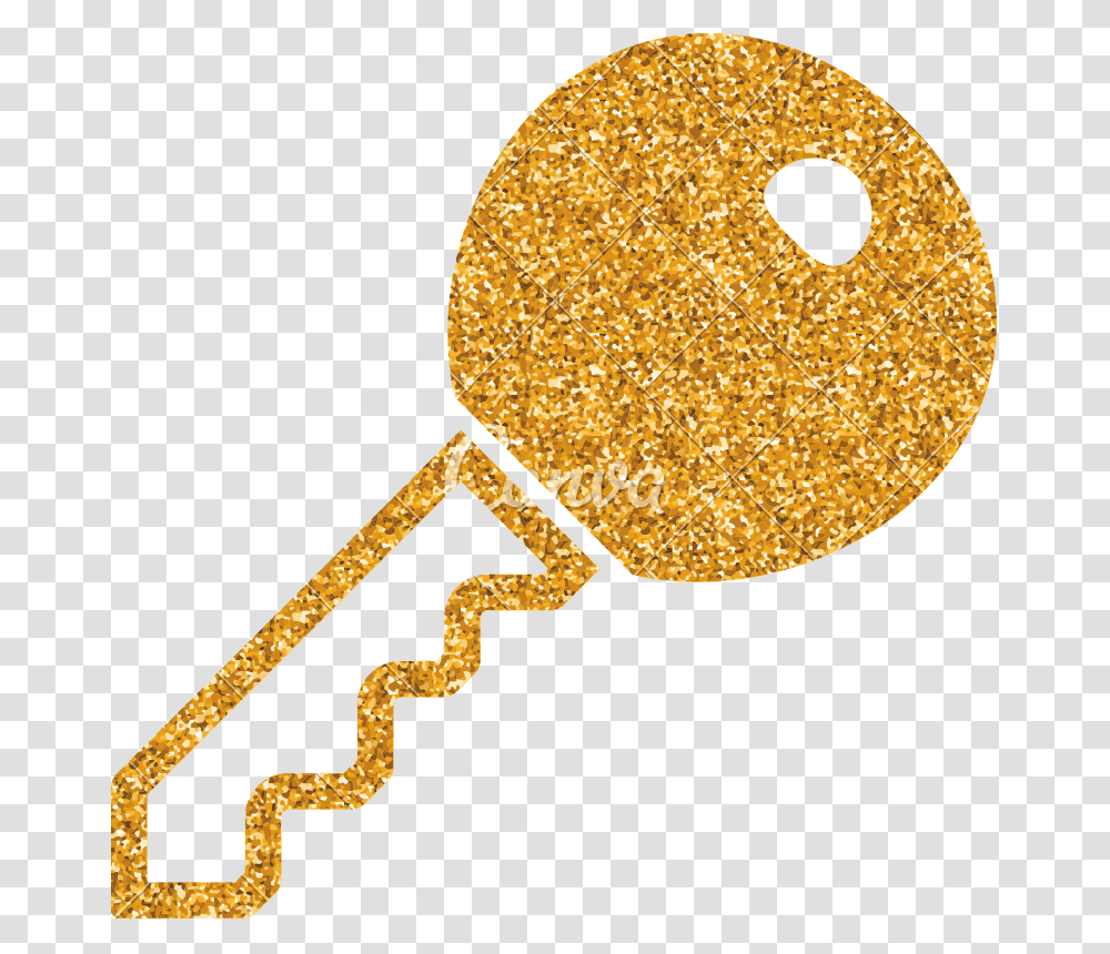Key Silhouette Gold Glitter Key, Lamp, Light Transparent Png