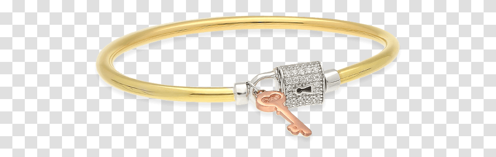 Key To My Heart Lock Bangle Tricolor Gold Bangle, Belt, Accessories, Accessory, Jewelry Transparent Png