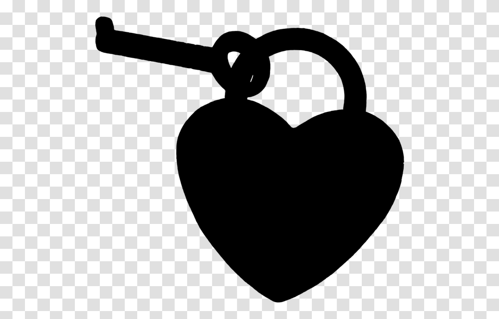 Key To The Heart Silhouette Black Love, Gray, World Of Warcraft Transparent Png
