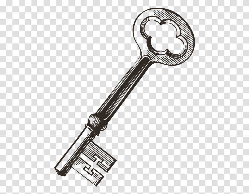 Key Vintage Key Lock Old Antique Unlock Kids Keys, Hammer, Tool, Magnifying Transparent Png