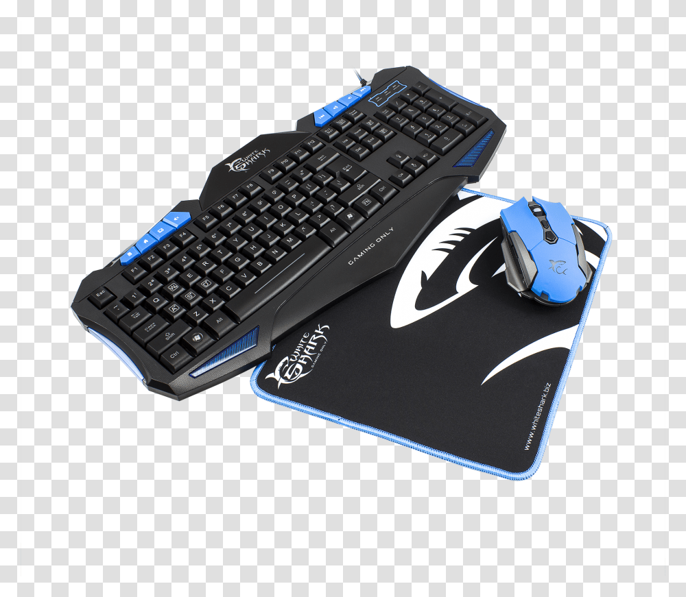 Keyboard And Mouse White Shark Cherokee, Mousepad, Mat, Computer Keyboard, Computer Hardware Transparent Png