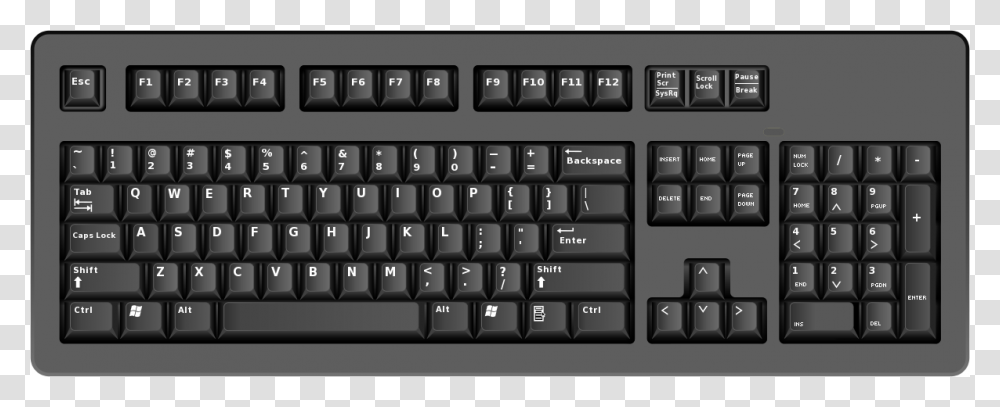 Keyboard Black, Electronics, Computer Keyboard, Computer Hardware Transparent Png