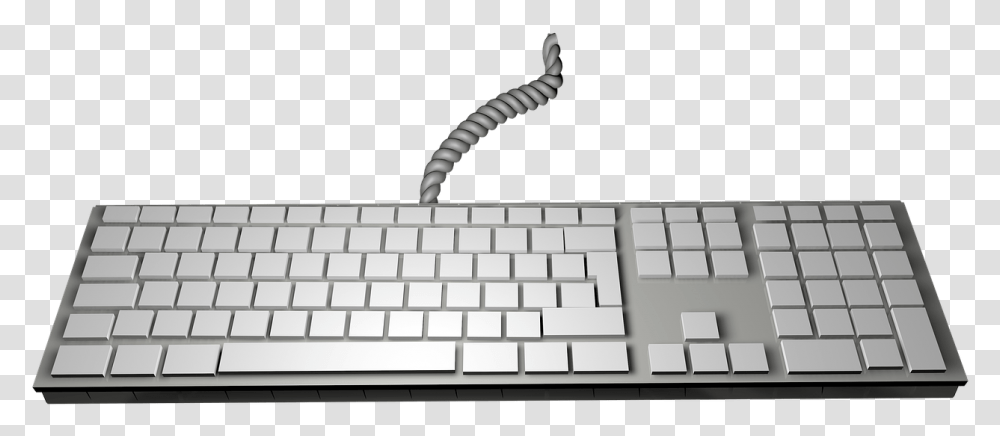 Keyboard Old Keyboard With Trackball, Computer Keyboard, Computer Hardware, Electronics Transparent Png