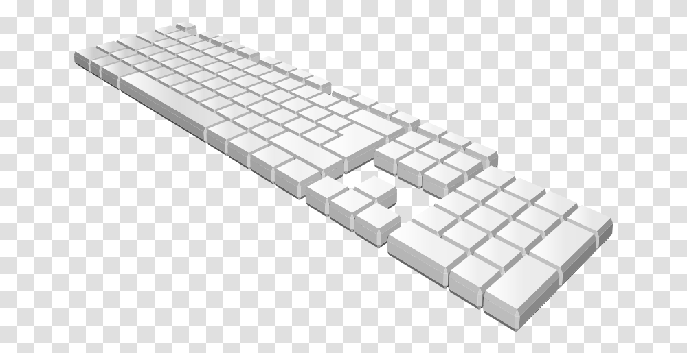 Keyboard Perspective Keyboard Clipart 3d, Computer, Electronics, Computer Hardware, Computer Keyboard Transparent Png