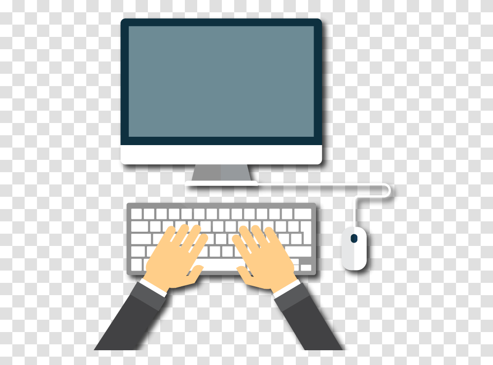 Keyboard With Hands, Computer, Electronics, Pc, Computer Hardware Transparent Png