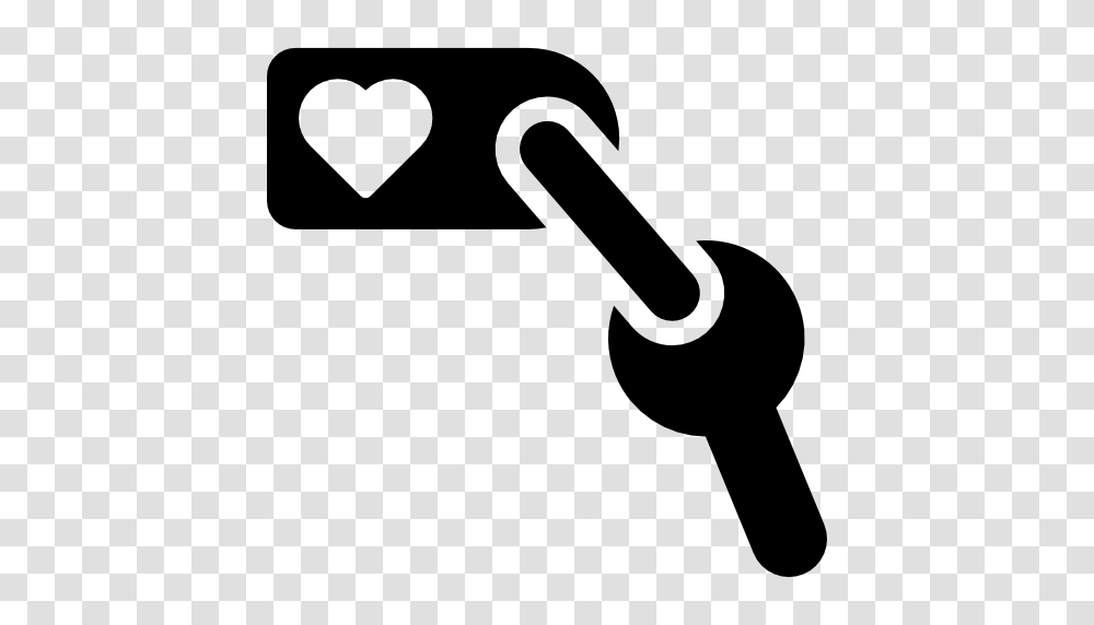 Keychain, Hammer, Tool, Stencil, Silhouette Transparent Png