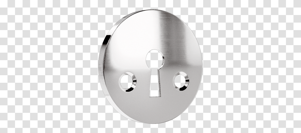 Keyhole Escutcheon Ts 1 Chrome Circle, Disk, Dvd Transparent Png