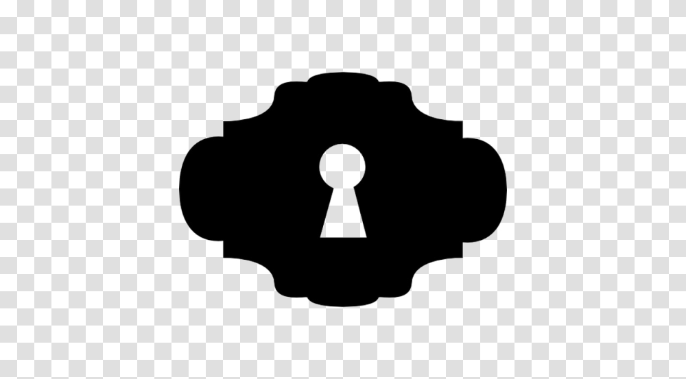 Keyhole Image, Lock, Silhouette, Stencil Transparent Png