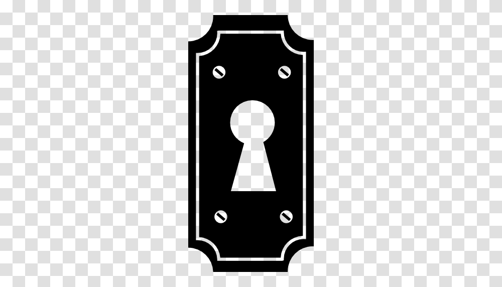 Keyhole Image, Stencil, Lock Transparent Png