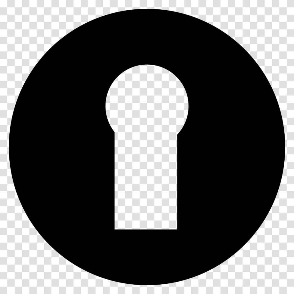 Keyhole Vector Black Facebook Logo, Word, Machine, Stencil Transparent Png