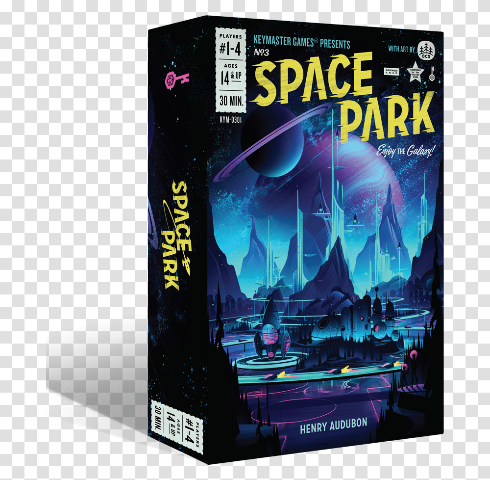 Keymaster Games Space Park Game Box, Disk, Dvd, Advertisement, Poster Transparent Png