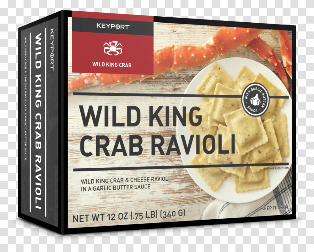 Keyport Wild King Crab Ravioli Keyport King Crab Ravioli, Food, Poster, Advertisement, Paper Transparent Png
