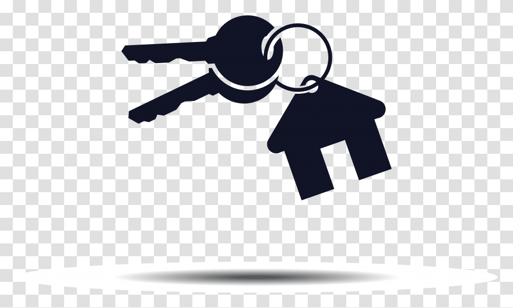 Keys Clipart Real Estate Vector, Silhouette, Stencil Transparent Png