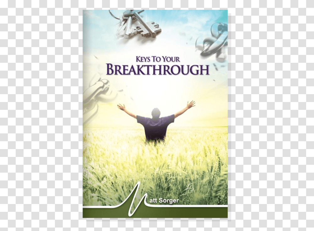 Keys To Your Breakthrough Poster, Person, Plant, Advertisement, Field Transparent Png