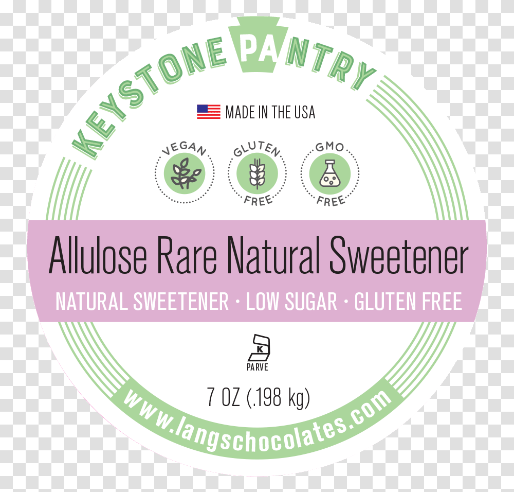 Keystone Pantry Non Gmo Allulose Natural Rare Sugar, Label, Sticker, Word Transparent Png