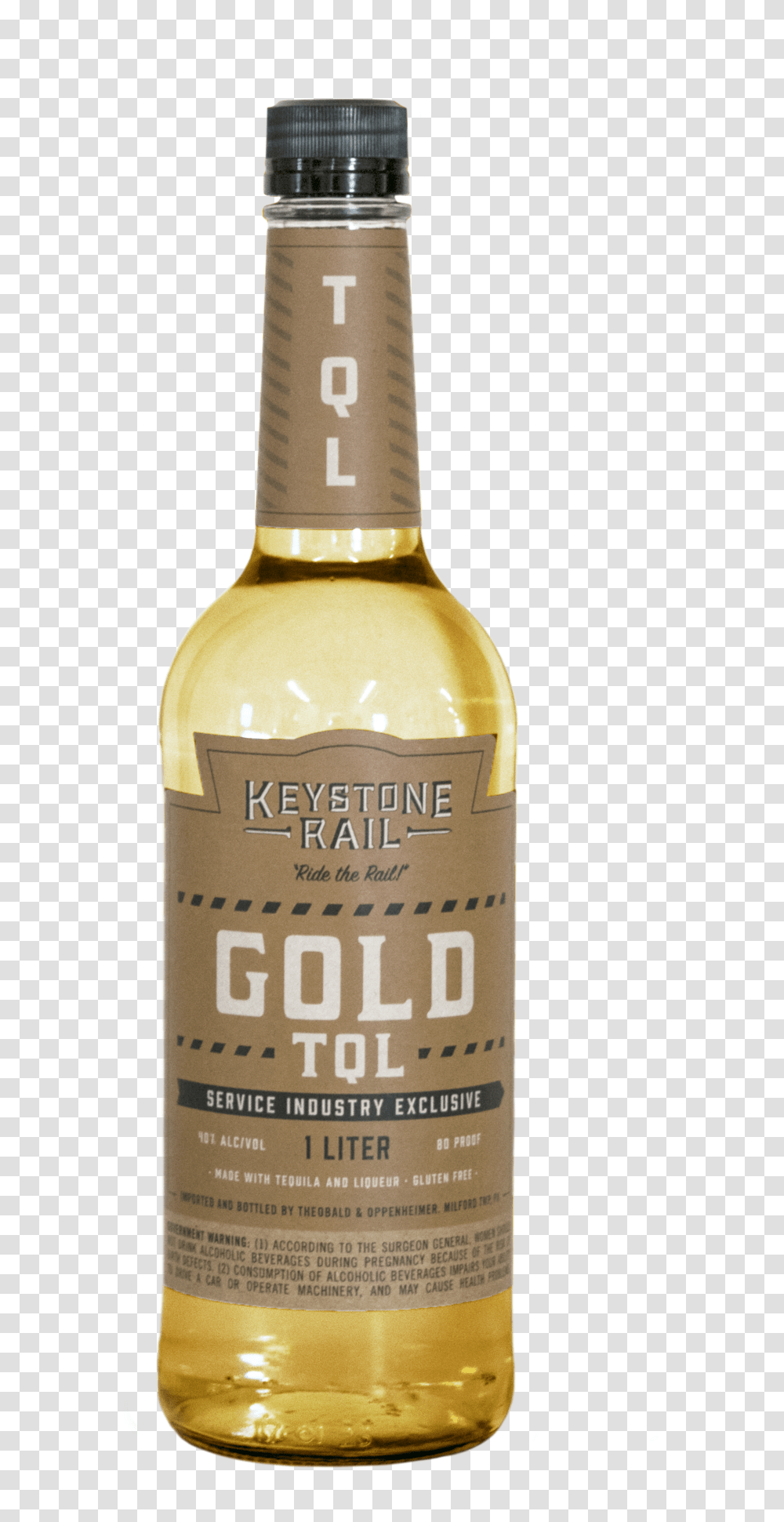Keystone Rail Gold Tequila Margarita, Liquor, Alcohol, Beverage, Bottle Transparent Png