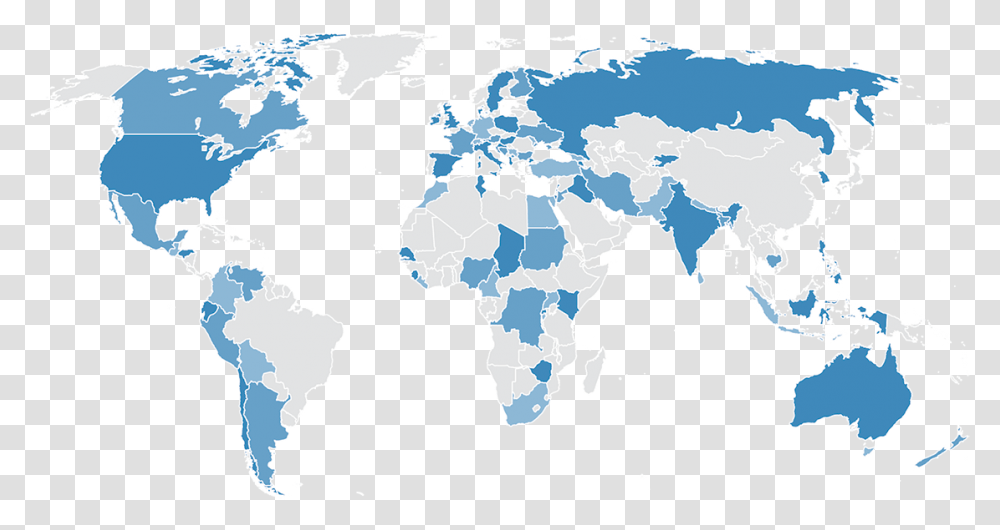 Kfc Around The World, Map, Diagram, Plot, Atlas Transparent Png