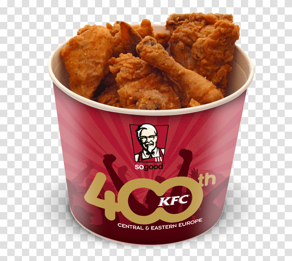 Kfc Chicken Bucket, Fried Chicken, Food, Nuggets, Person Transparent Png