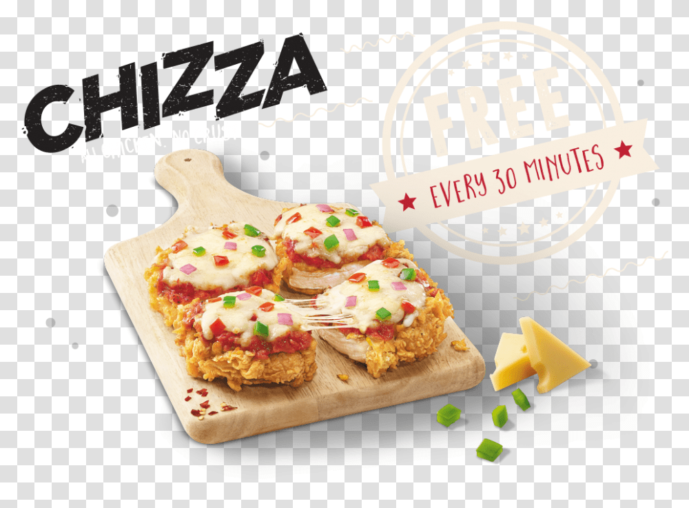 Kfc Chizza India, Food, Sweets, Bread, Lunch Transparent Png