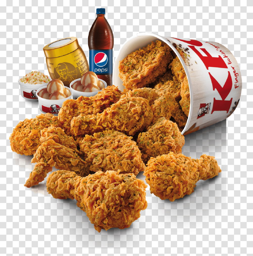 Kfc Comida Kfc, Fried Chicken, Food, Nuggets Transparent Png
