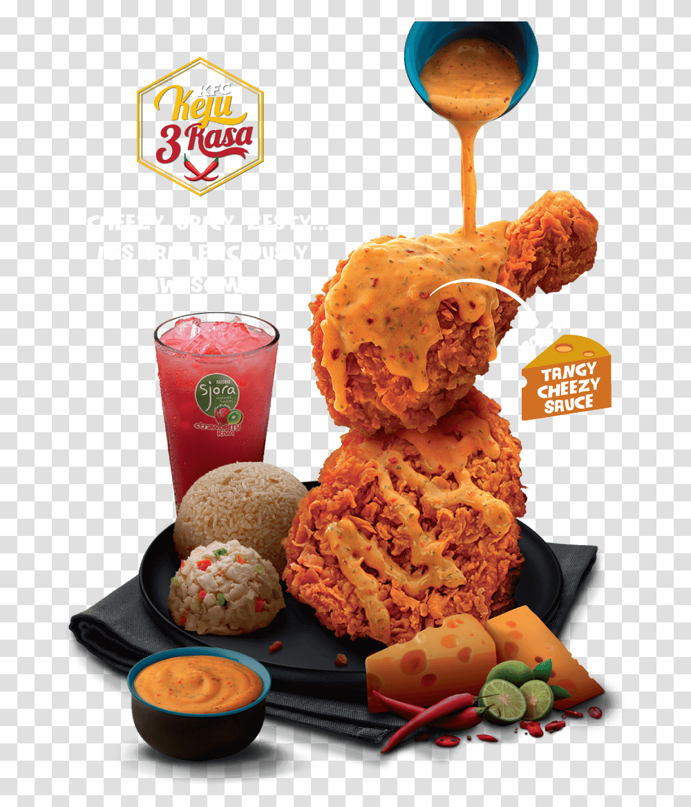 Kfc, Fried Chicken, Food, Nuggets, Ice Cream Transparent Png