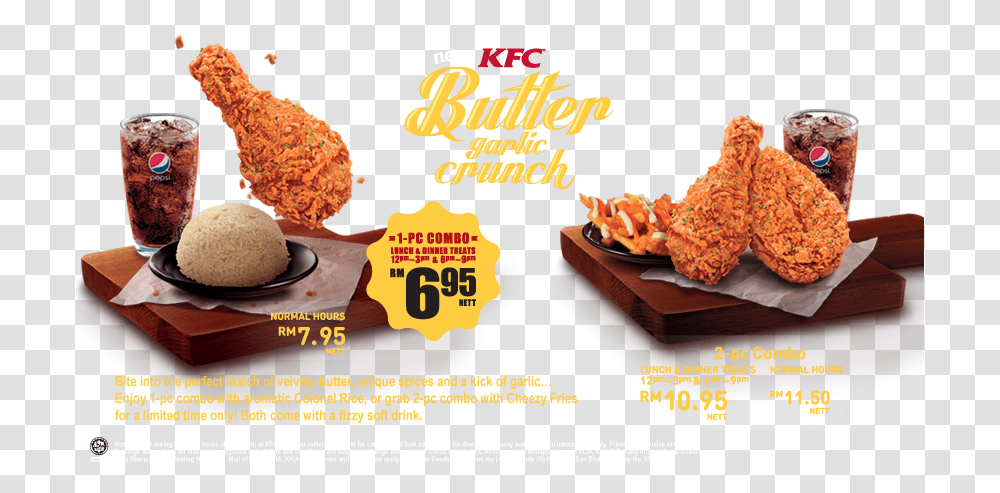 Kfc Garlic Butter Chicken Download Kfc Chicken Garlic Butter, Advertisement, Poster, Flyer, Paper Transparent Png