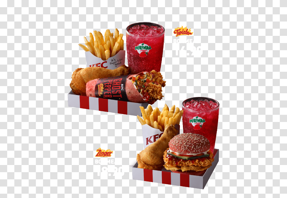 Kfc Ghost Pepper Twister, Burger, Food, Fries, Hot Dog Transparent Png